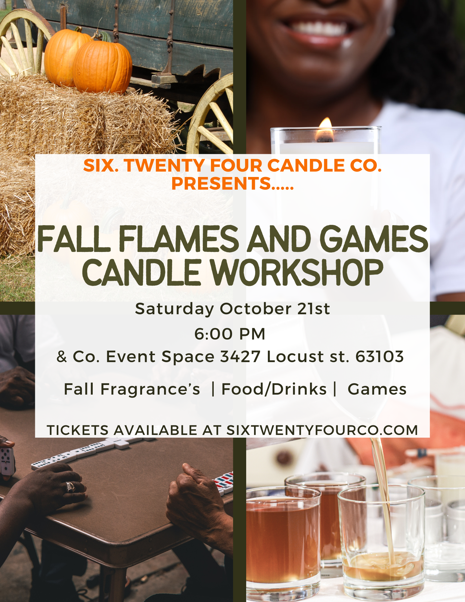Fall Flames And Games Candle Workshop